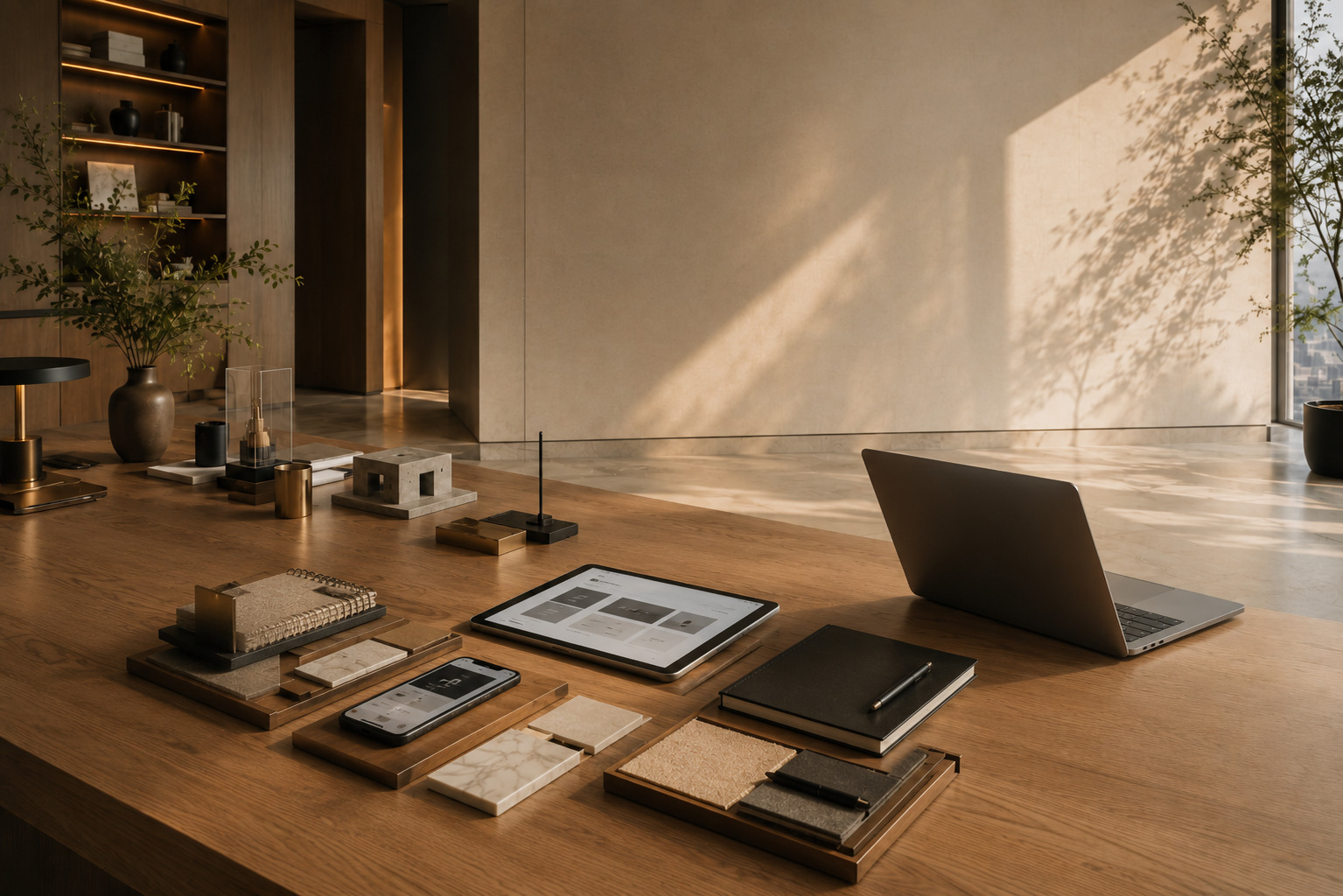 A refined innovation studio with technology concepts and product designs